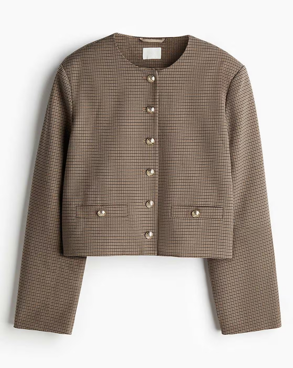Minnie Short Lined Jacket With Buttons Down The Front