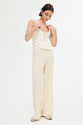 Anna Cream Jersey Trousers