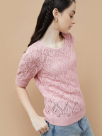 Half Sleeves Pullover Sweater