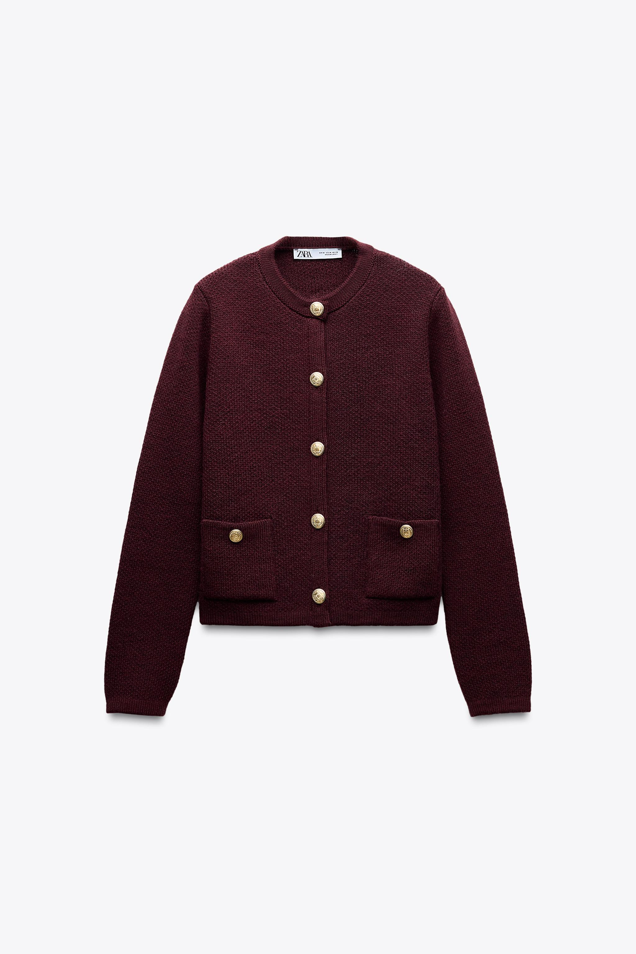 Isla Knit Cardigan With Golden Buttons