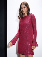 Embellished Sheath Party Mini Dress