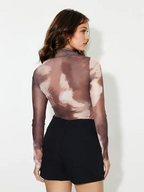 Tie and Dye Criss Cross Top