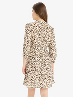 Leopard Print Flared Dress