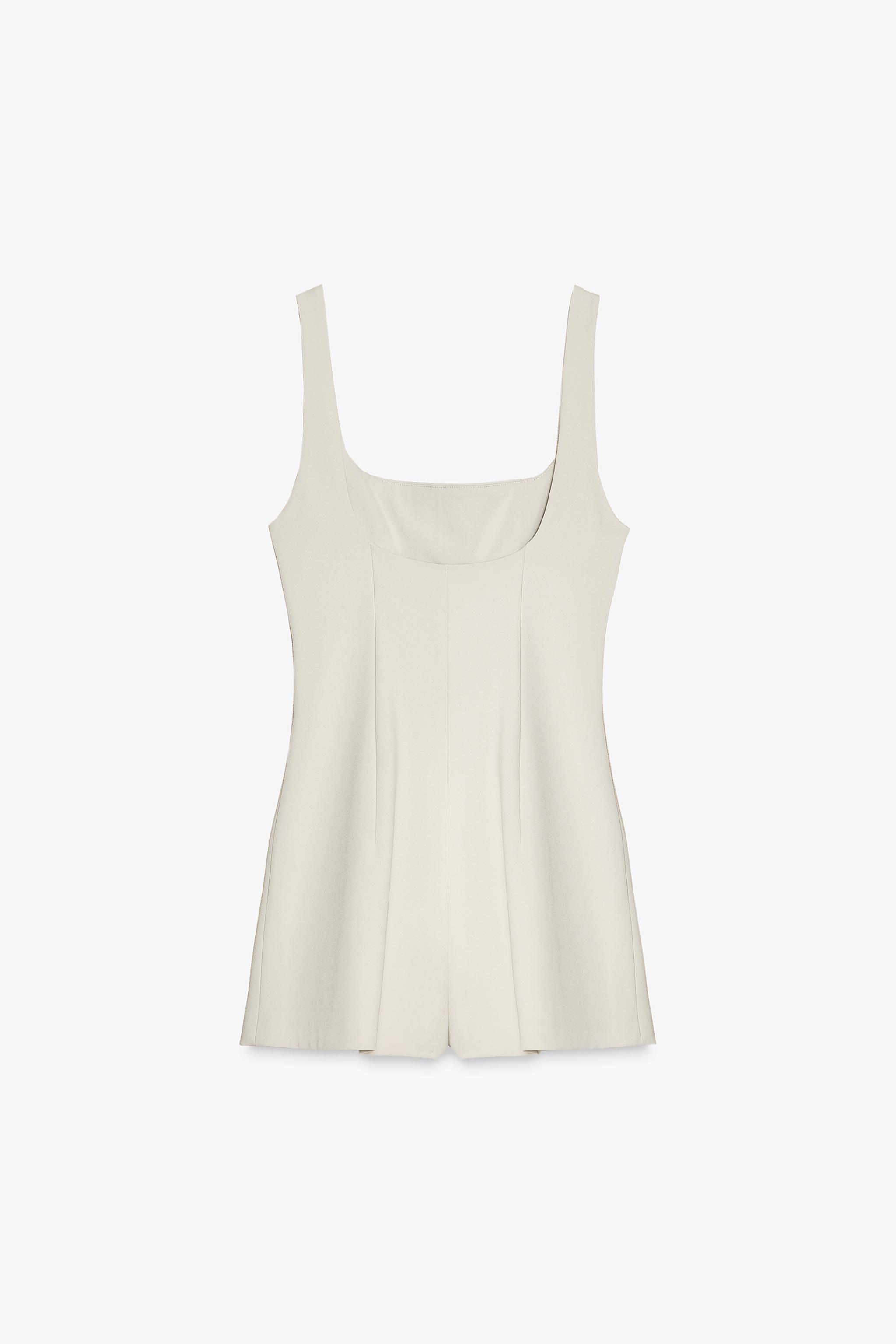 Off-White Short Strappy Jumpsuit