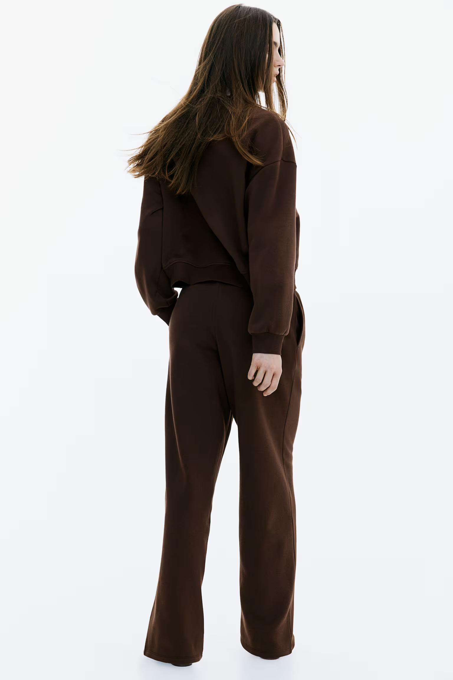 Two Pieces Brown Sweatshirt Set