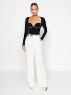 Gia Neck Fitted Crop Top