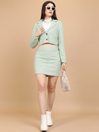 Regular Blazer And Slim Fit Skirt