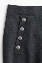 Button-Front Trousers In Grey