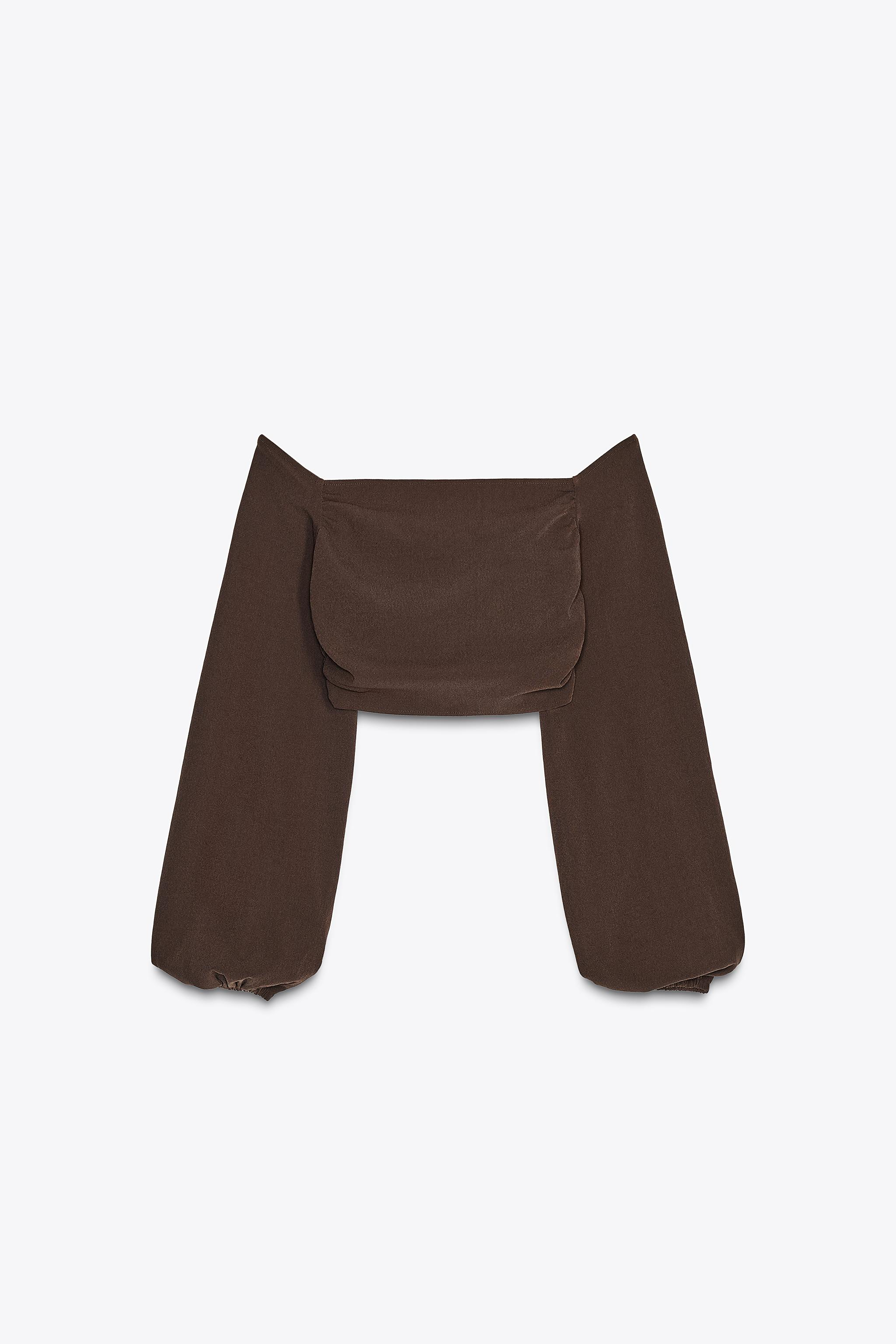 Strech Gathered Crop Top