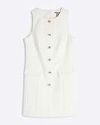White Mini Shift Dress