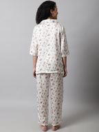 Printed Satin Night Suit