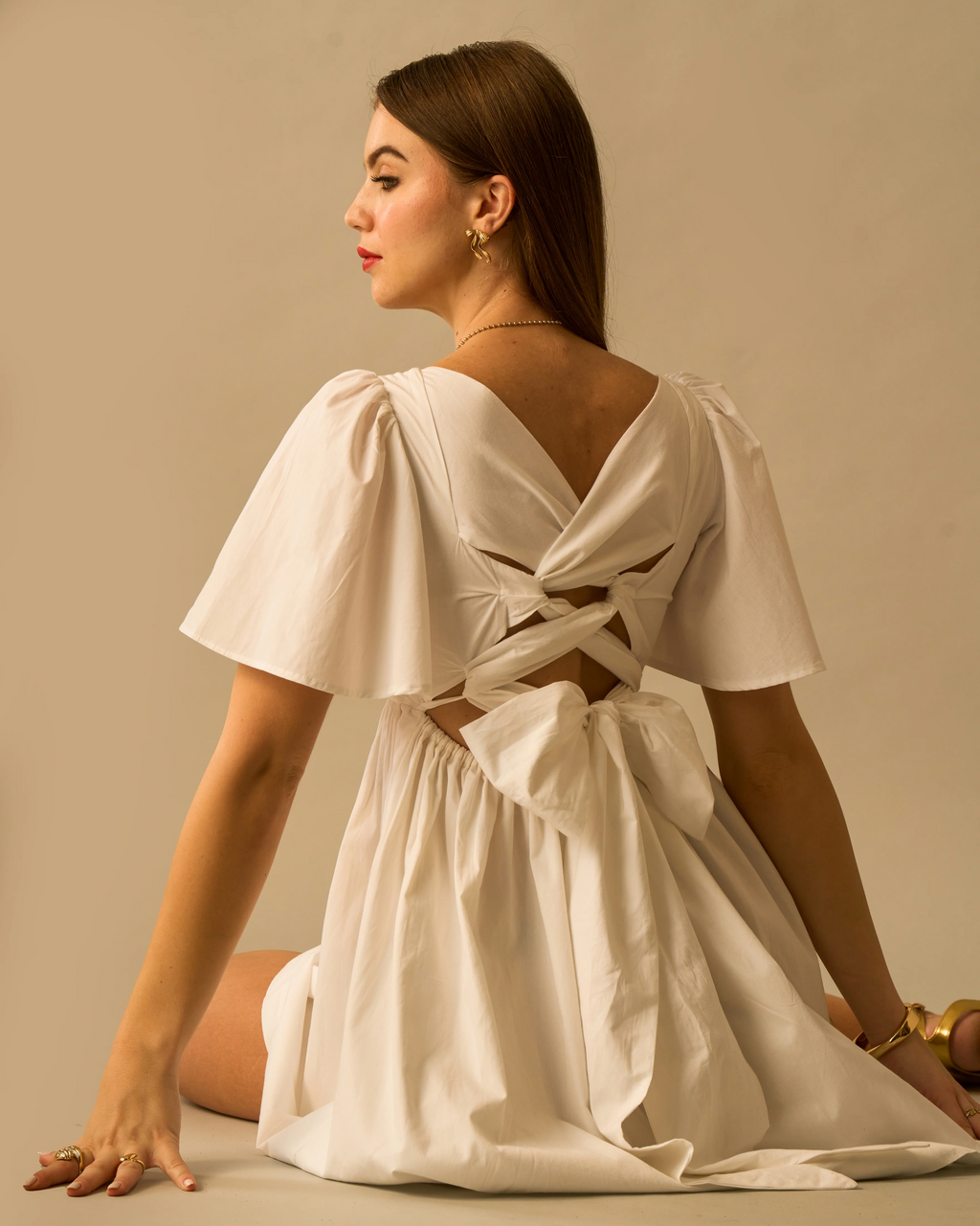 Moon Huge Bow Dress