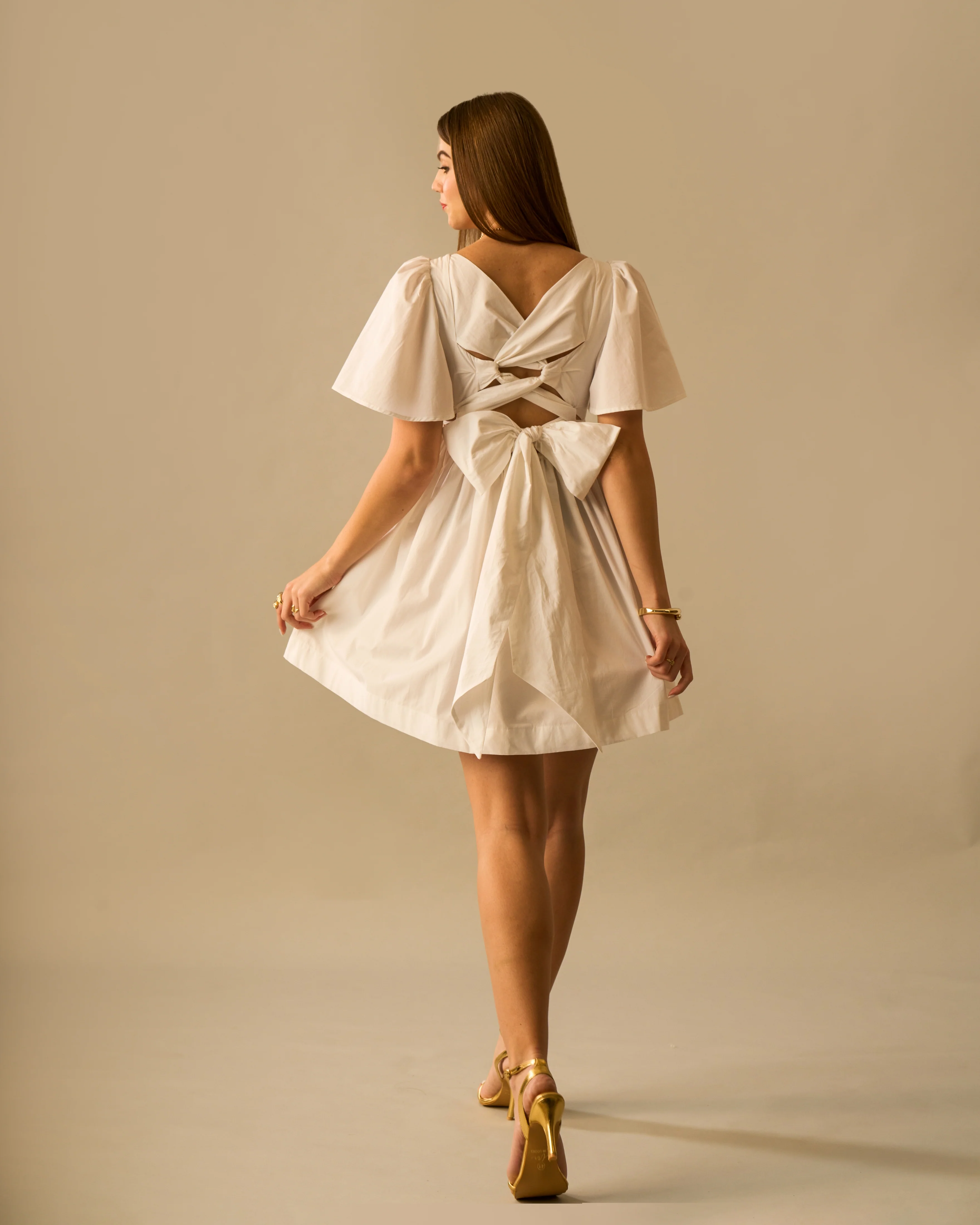 Moon Huge Bow Dress
