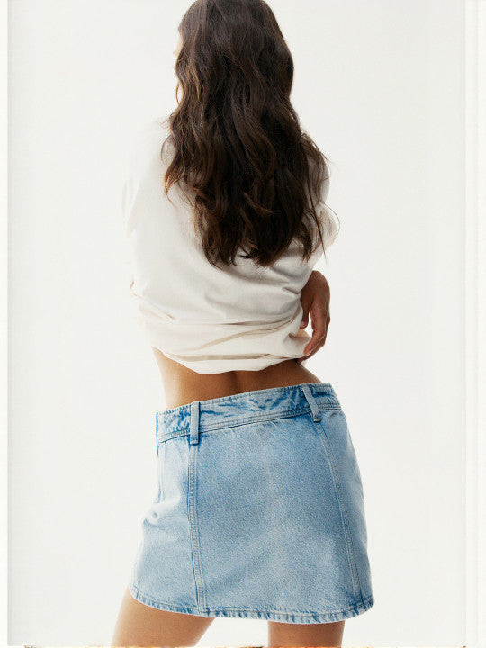 Denim Mini Skirt