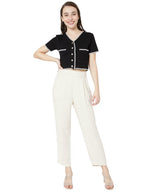 Eloise V-Neck Acrylic Cardigan Sweater
