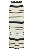 Black-and-white striped co-ord Set